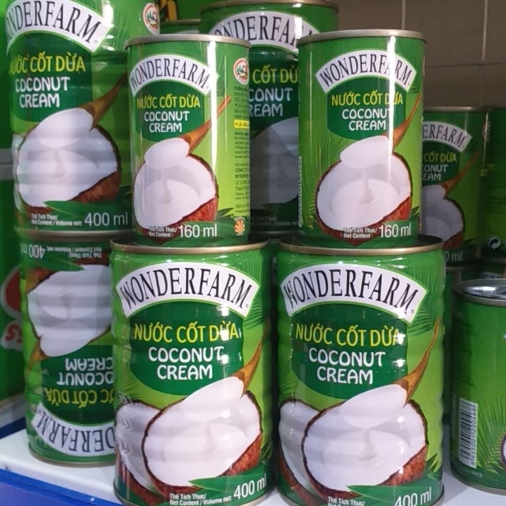 Nước cốt dừa wonderfarm keto lon 160ml