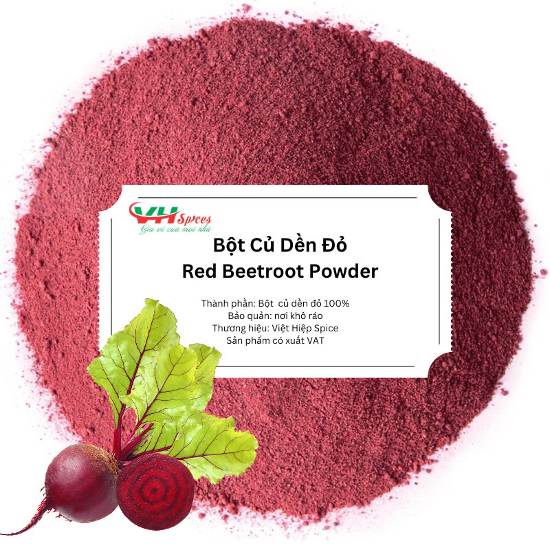 Bột Củ Dền Đỏ Nguyên Chất (Red Beetroot Powder)-Việt Hiệp