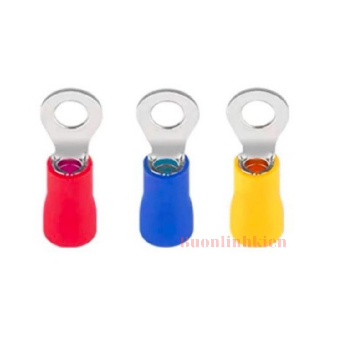 100 đầu cos tròn 1.25-3, đầu cos dây điện, cos khuyên, cos chữ o, đầu cốtđầu cos tròn 1.25-3, đầu cos, rv1.25-3, đầu cos nối dây điện