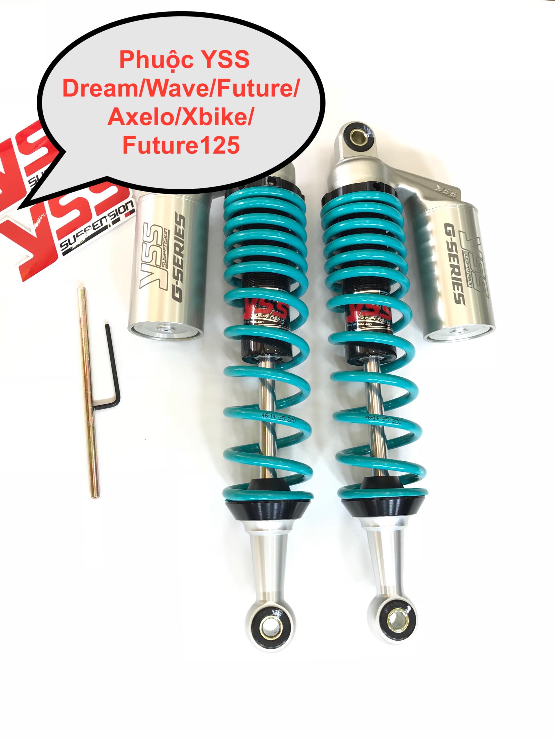 [HCM]PHUỘC YSS E-SERIES NITRON gắn WAWE DREAM FUTURE AXELO XBIKE mẫu mới 2020
