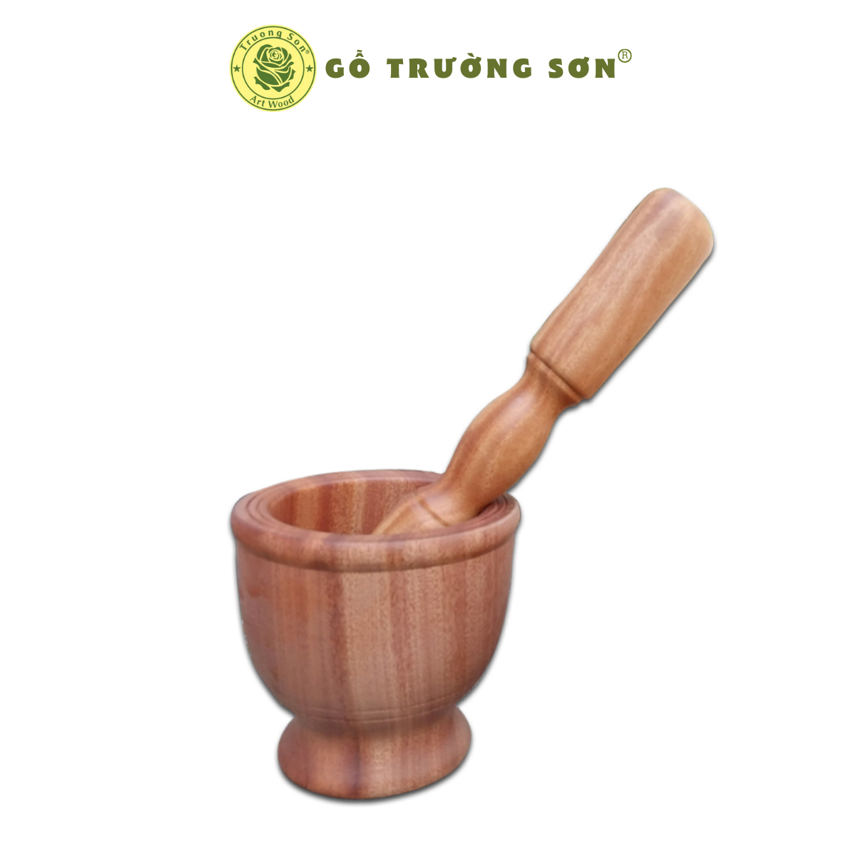 [HCM]Chày Cối Gỗ Cao Cấp - Bộ Cối & Chày Gỗ Kích Thước 12, 14 cm - Đồ Gỗ Nhà Bếp Thương Hiệu Trường Sơn