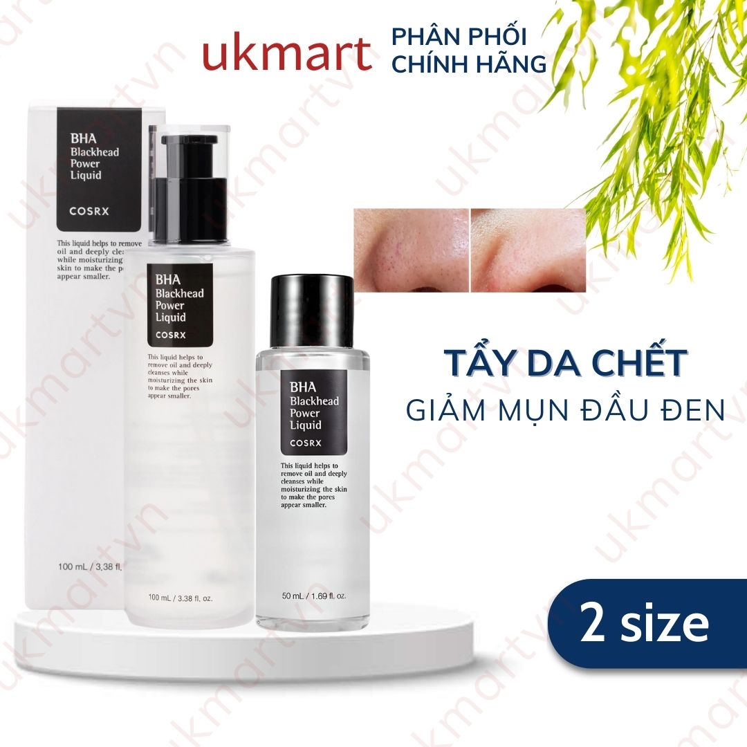 Nước cân bằng cosrx bha hỗ trợ làm giảm mụn đầu đen dung tích 50ml/ 100ml