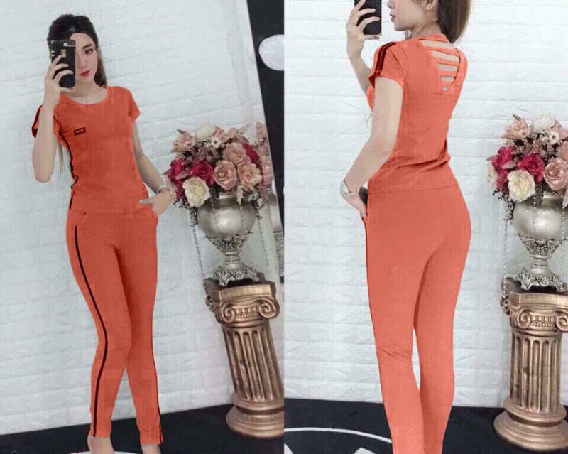 Set bộ thời trang dây đan lưng dịu dàng