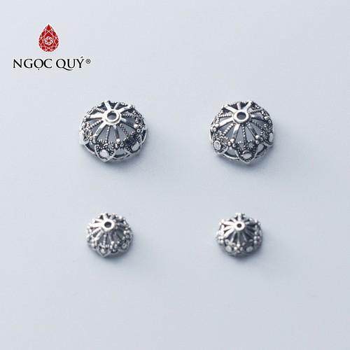 [HCM]Charm chụp hạt bọc hạt họa tiết hoa văn - Ngọc Qúy Gemstones