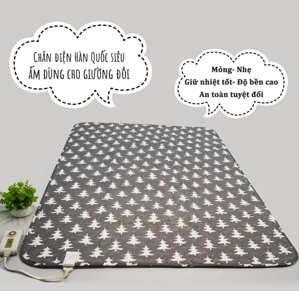 ⚡ SẢN PHẨM CHÍNH HÃNG ⚡ Đệm Điện Hanil Hàn Quốc Vải Cotton Cao Cấp (giao hình và màu ngẫu nhiên)