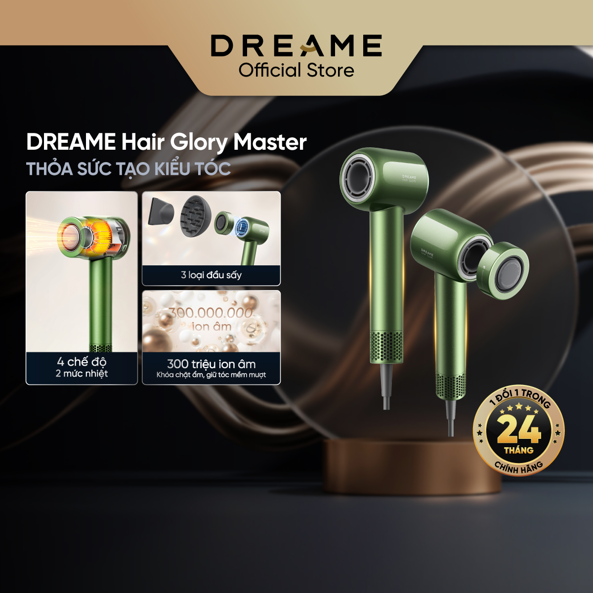 Máy sấy tóc Dreame Hair Glory Master Bảo hành 24 tháng