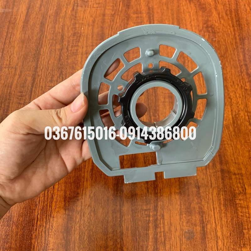 Nắp bầu- mặt bích chặn lồng quạt mitsubishi w16, lv16-rc-rd-rg-rh-rk-rl-rm-rn tặng kèm 1 núm xiết lồng