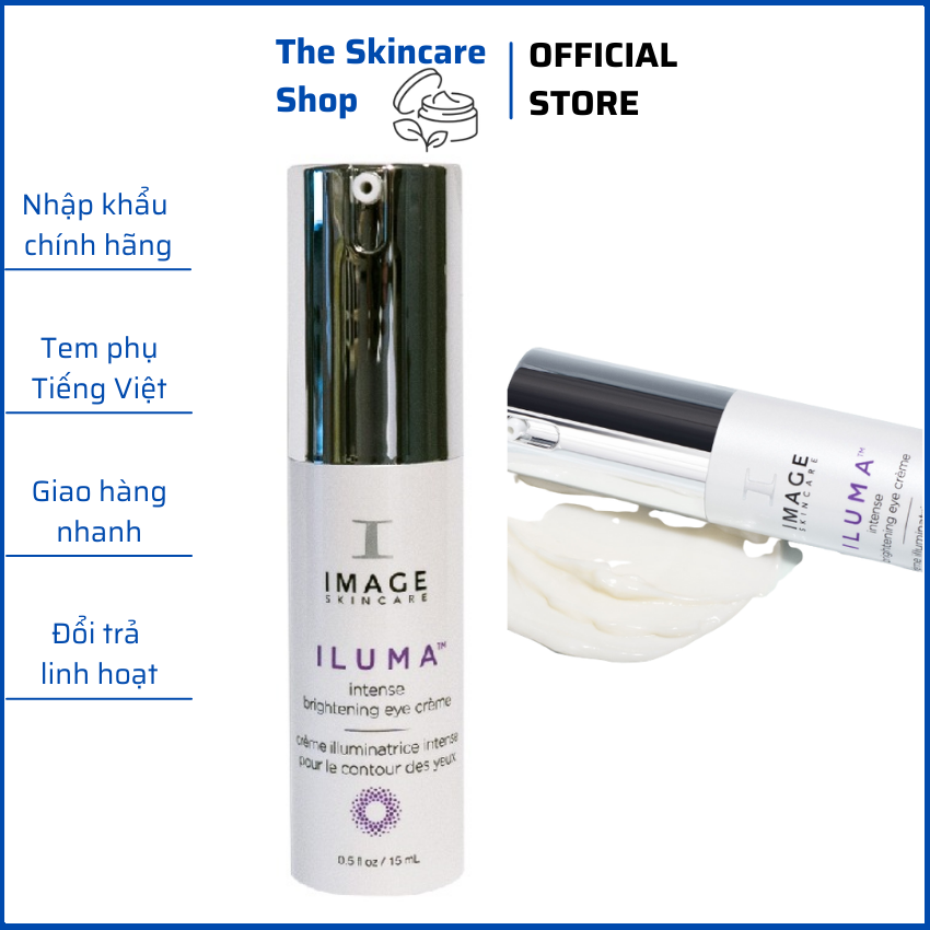 Kem làm sáng da vùng mắt Image Skincare Iluma Intenese Brightening Eye Creme 15ml - The Skincare Shop