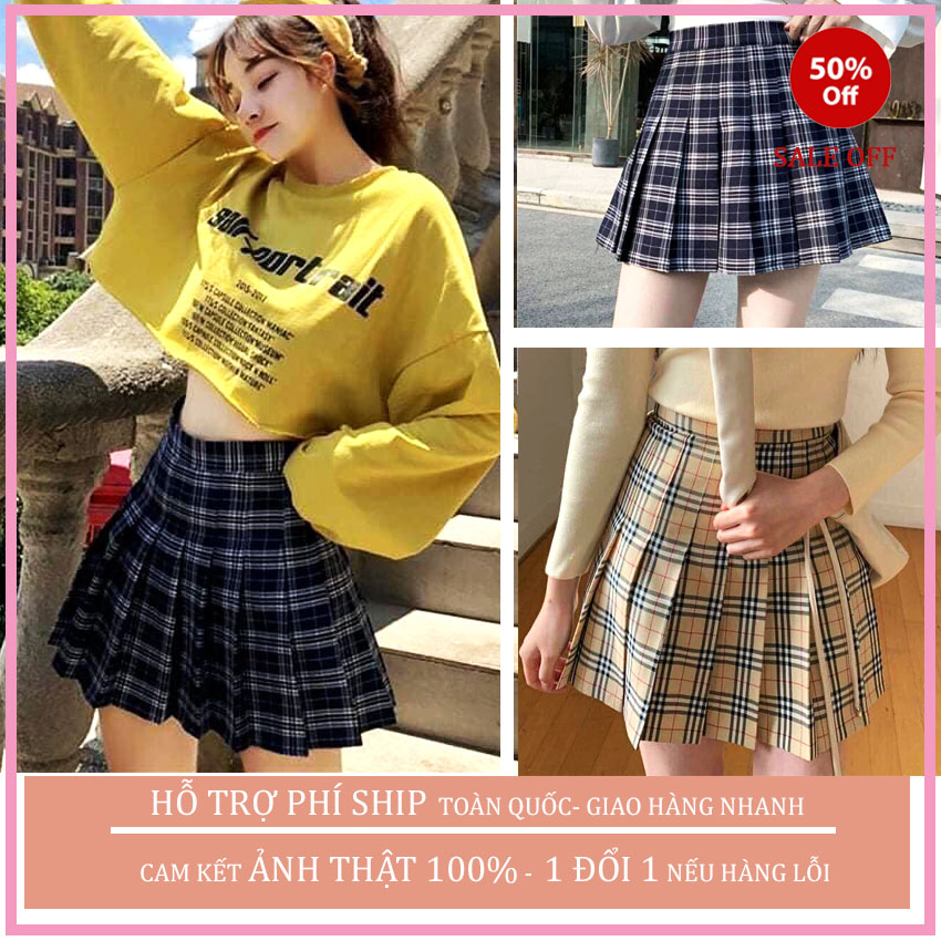 (ẢNH THẬT) CHÂN VÁY XẾP LY KARO TENNIS KÈM QUẦN TRONG, JOHNK, VÁY NGẮN NỮ , VÁY KẺ CARO, VÁY ULZZANG, VÁY VINTAGE, STYLE HÀN QUÔC, STYLE NHẬT BẢN, VÁY XẾP LY PHONG CÁCH HÀN QUỐC