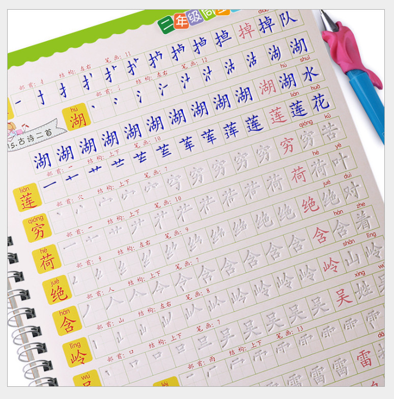 [HCM]Bộ 2 Vở Tập viết chữ hán có huớng dẫn từng nét theo quy tắc bút thuận luyện viết tiếng trung từ đầu - Luyện chữ hán đẹp luyện nhớ chữ hán + tặng bút và 20 ngòI