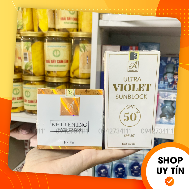 Combo Kem Face Pháp Chữ A Cosmetics + Kem Chống Nắng Ultra Violet Sunblock - Mỹ Phẩm Phương Anh