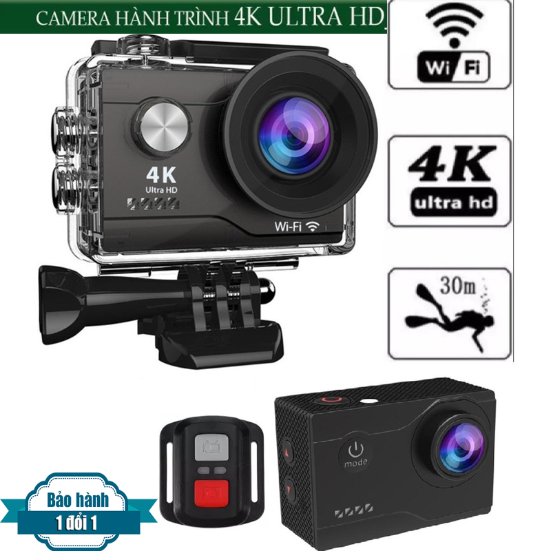 Camera Hành Trình Chống Rung 4k Ultra WIFI- Dùng Thẻ 32G- Sắc nét Chống nước- Chống Rung- Màn hình : 2-inch LTPS LCD.- Góc quay : 170 đỘ- -Ngôn ngữ hỗ trợ : Tiếng Việt- Bảo Hành 1 Đổi 1