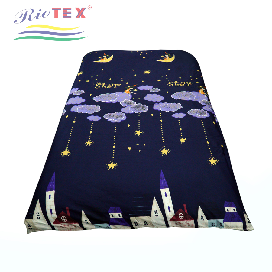 [HCM]Áo Bọc Nệm Topper 2 Mặt RIOTEX Có Khóa Kéo Kích Thước 1m/ 1.2m/ 1.4m/ 1.6m/ 1.8m