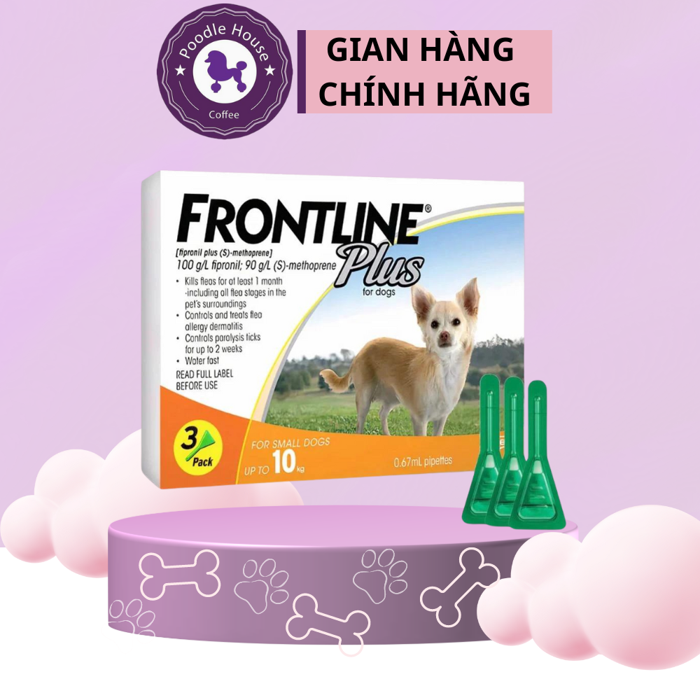 Nhỏ gáy ve rận frontline plus cho chó