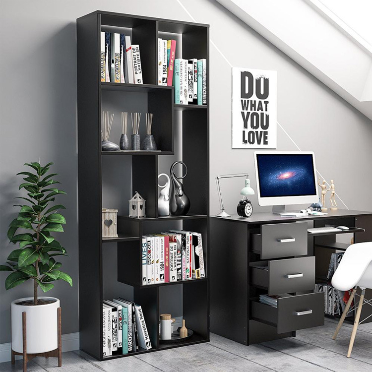 Kệ gỗ chữ u kệ sách gỗ đa năng chất liệu mdf chống nước tốt - kệ u đen