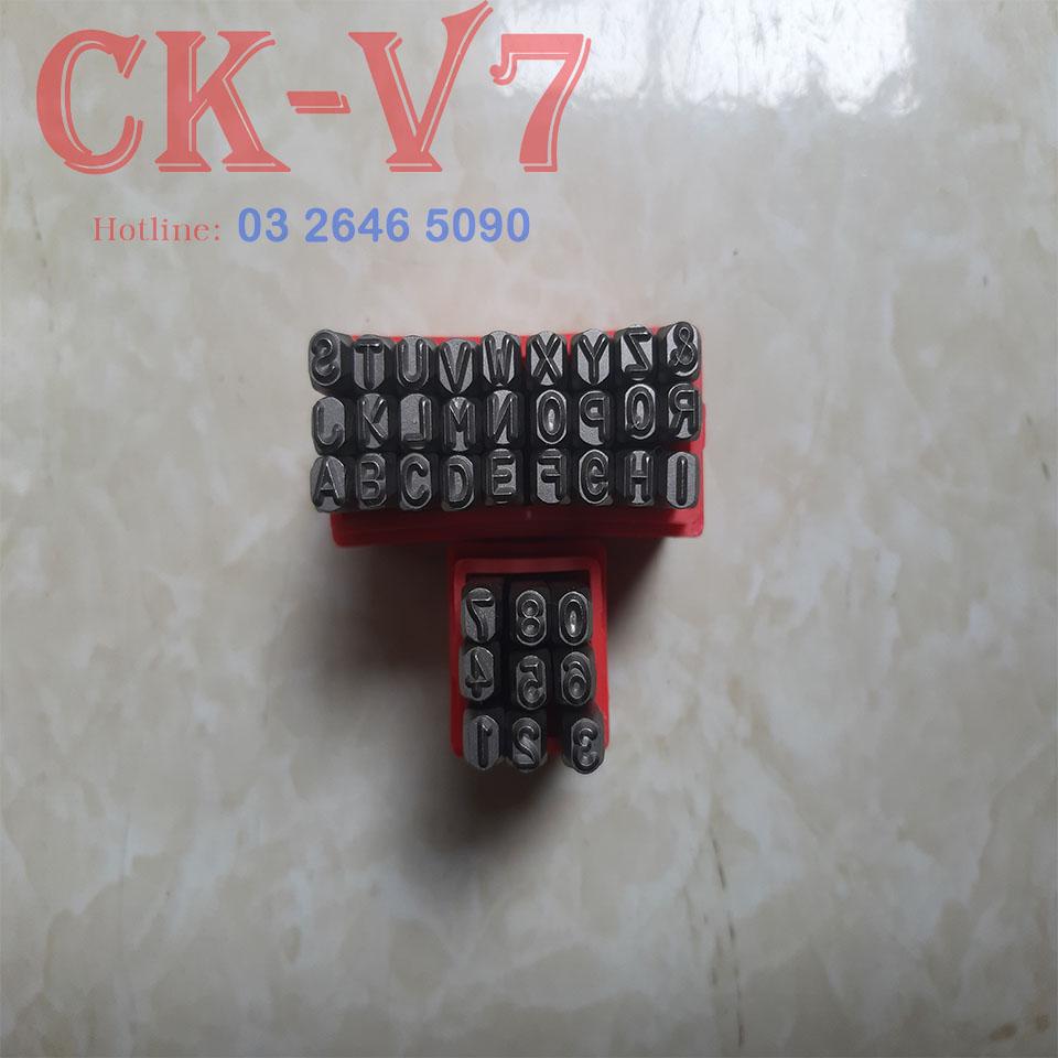 Combo bộ đục đóng chữ và số 4mm
