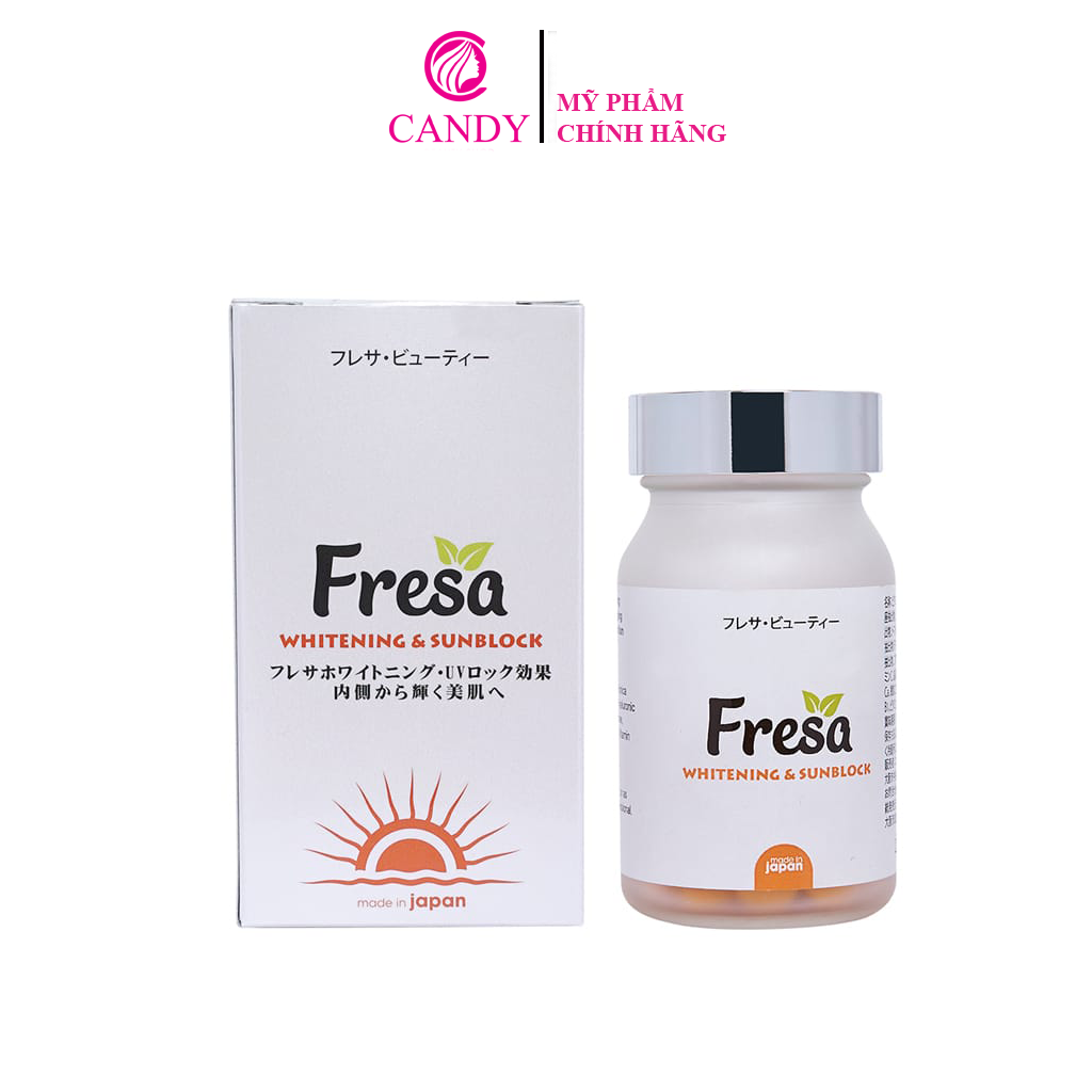 [Hoàn Tiền 8%]Viên Uống Trắng Da Chống Nắng Fresa Whitening Sunblock Nhật Bản