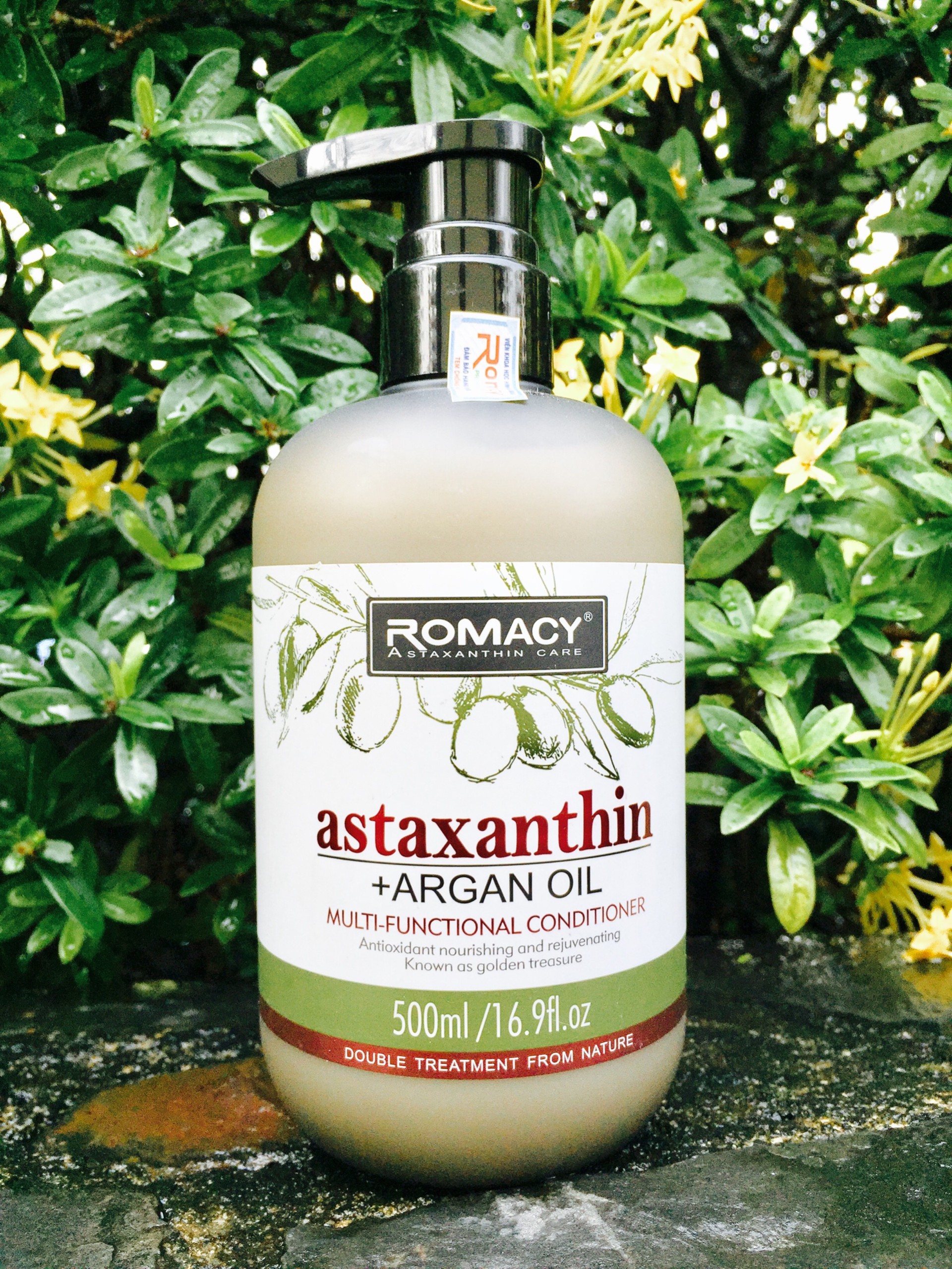 Dầu xả Romacy Astaxanthin Argan Oil Conditioner 500ml dưỡng tóc hư tổn và chống lão hóa tóc