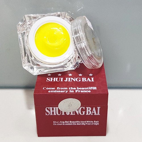 Kem làm trắng da ban đêm Shui Jing Bai Thủy Tinh Bạch 2in1 20g