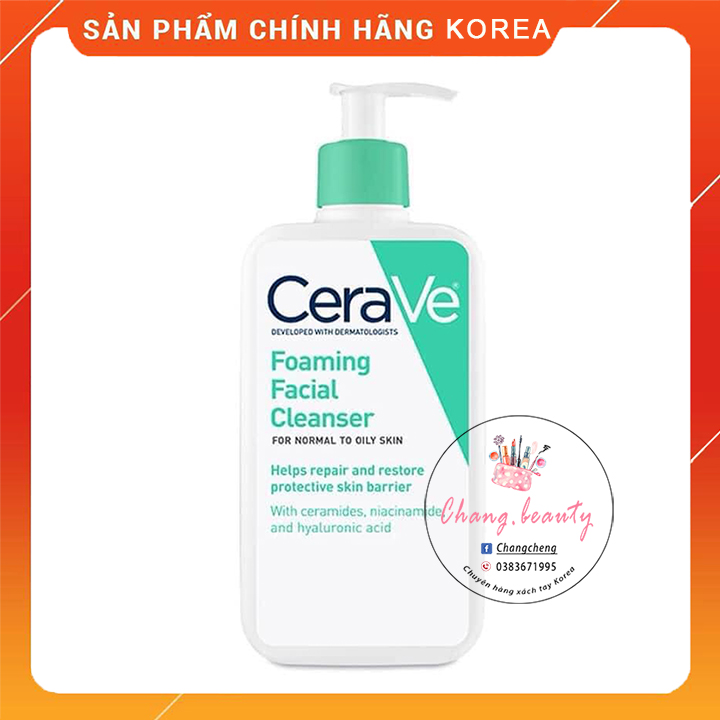 Sữa rửa mặt Cerave dịu nhẹ 236ml Mới Nhất