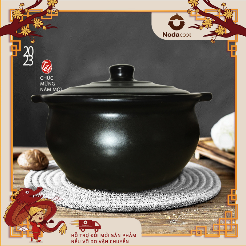 Nồi sứ sâu lòng 2 lít NodaCook tính năng chịu nhiệt