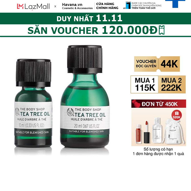 Tinh dầu tràm dành cho da mụn The Body Shop Tea Tree Oil hãng