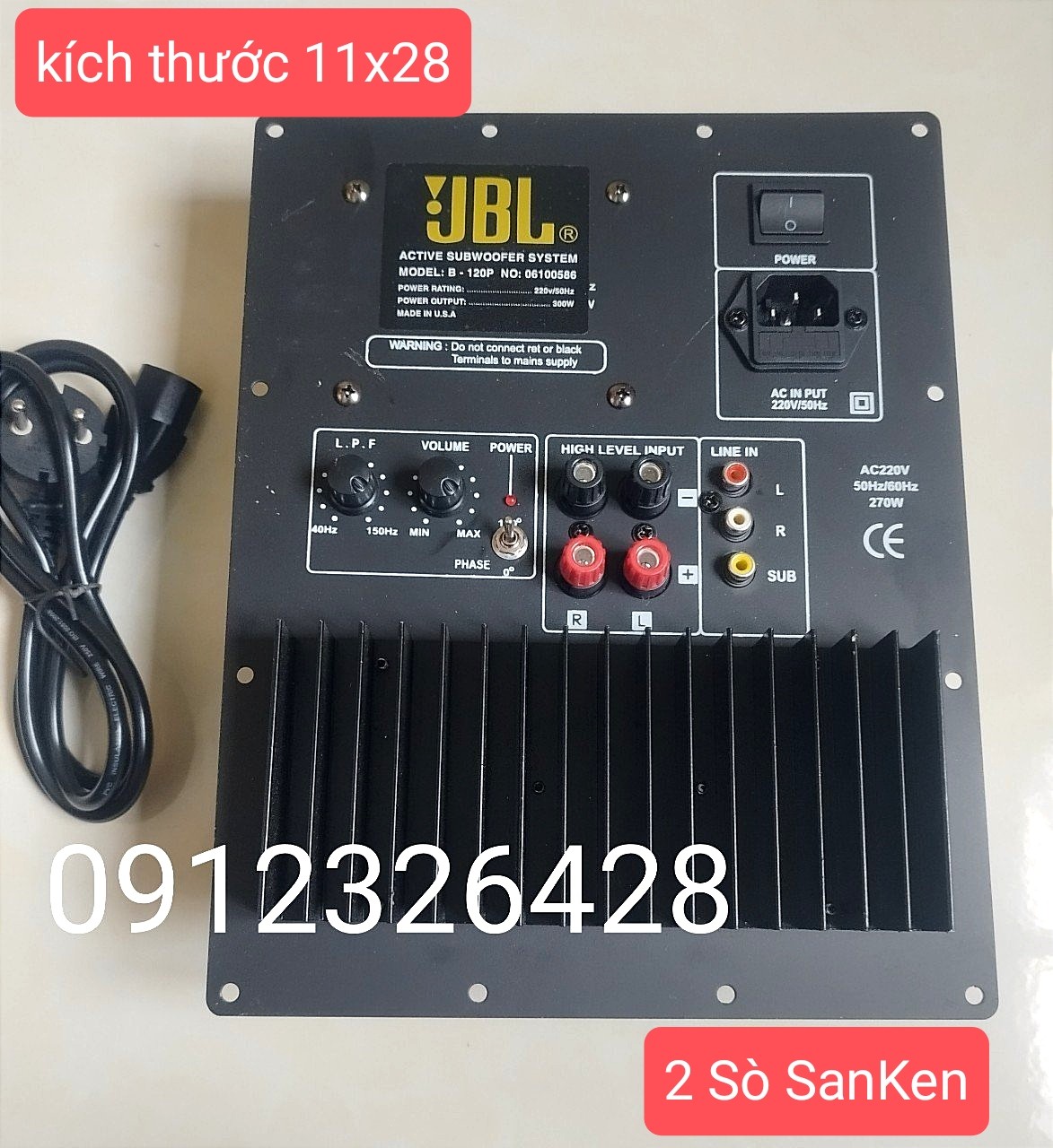 Mạch sub điện 2 sò sanken - mạch sub 2 sò sanken nguồn vuông - msjbl2skv