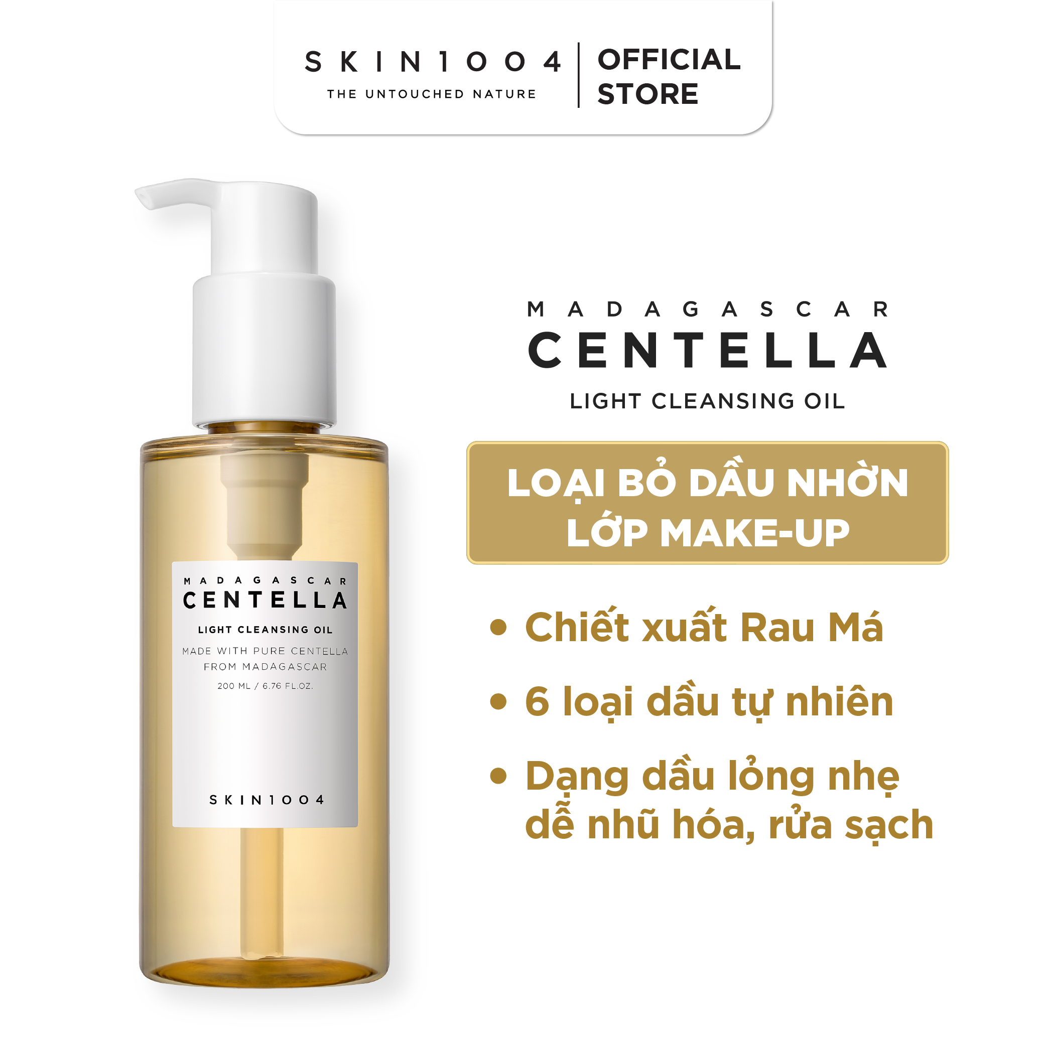 DẦU TẨY TRANG SKIN1004 MADAGASCAR CENTELLA LIGHT CLEANSING OIL 200ml