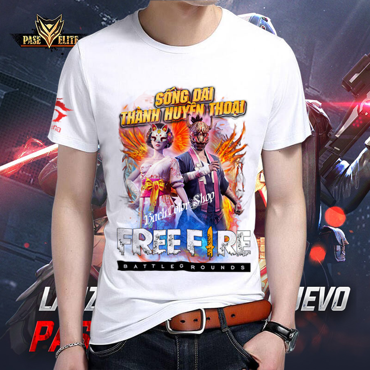 Áo Thun Free Fire Hoa Anh Đào T