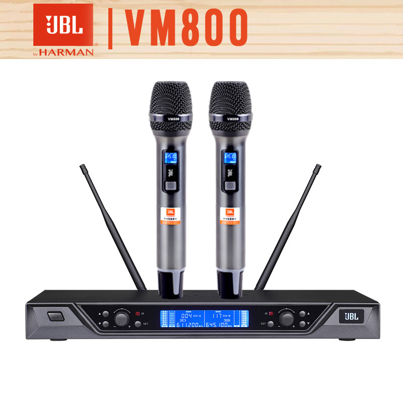 Micro Không Dây Cao Cấp 2023 – Micro Không Dây JBL VM800 - Hàng Nhập Khẩu Loại 1 Xịn - Thiết Kế Sang Trọng,Tay Mic Kim Loại,Chất Âm Ấm Áp,Chống Hú,Hỗ Trợ Người Hát Rất Tốt.Chức Năng Cảm Biến Gia Tốc Thông Minh.Bảo Hành 12 Tháng