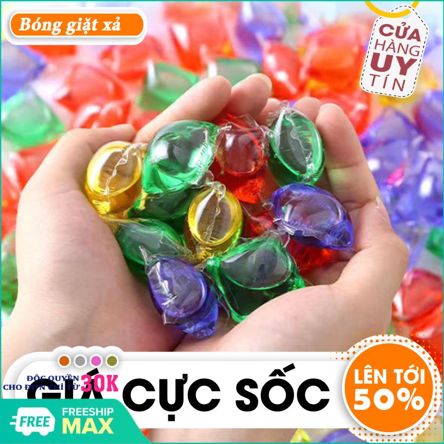 COMBO 2 HỘP 30 VIÊN XẢ QUẦN ÁO NHIỀU MÀU SẮC CAO CẤP - Hộp 30 viên nước giặt xả quần áo đậm đặc gấp 8 lần , Viên Giặt Xả Quần Áo Đồ Vải 2 in 1 Hạt Hương Hoa Thơm Lâu Dịu Nhẹ Dạng Túi