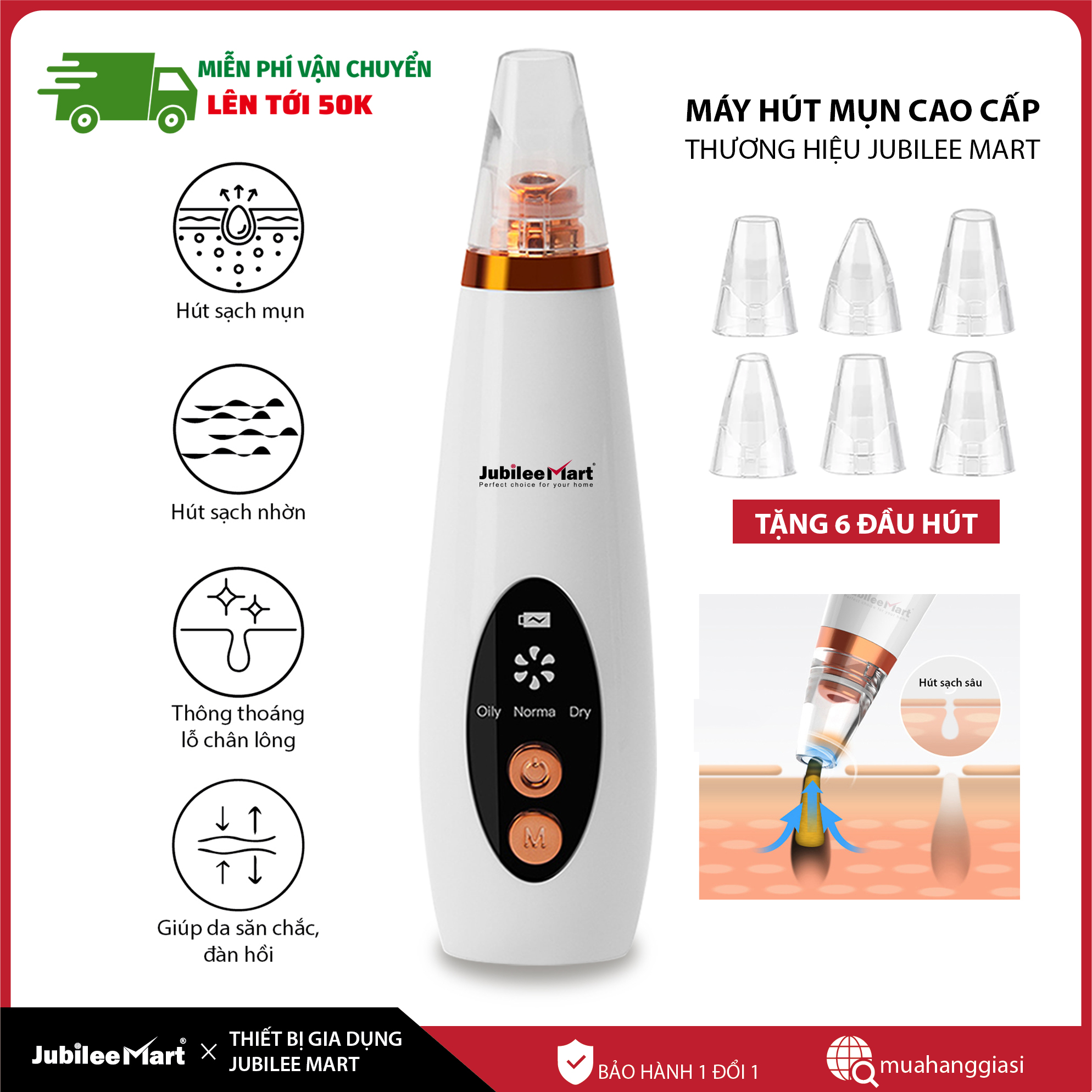 [SIÊU SALE] [LOẠI CAO CẤP] Máy Hút Mụn đầu đen Cao Cấp, Máy Hút Mụn Cực Mạnh, Máy Hút Mụn Mini Cầm Tay 6 Chức Năng, An Toàn Cho Da Mặt, Hàng Công Ty, Thế Hệ Mới 2021 - BẢO HÀNH 1 ĐỔI 1 NẾU LỖI