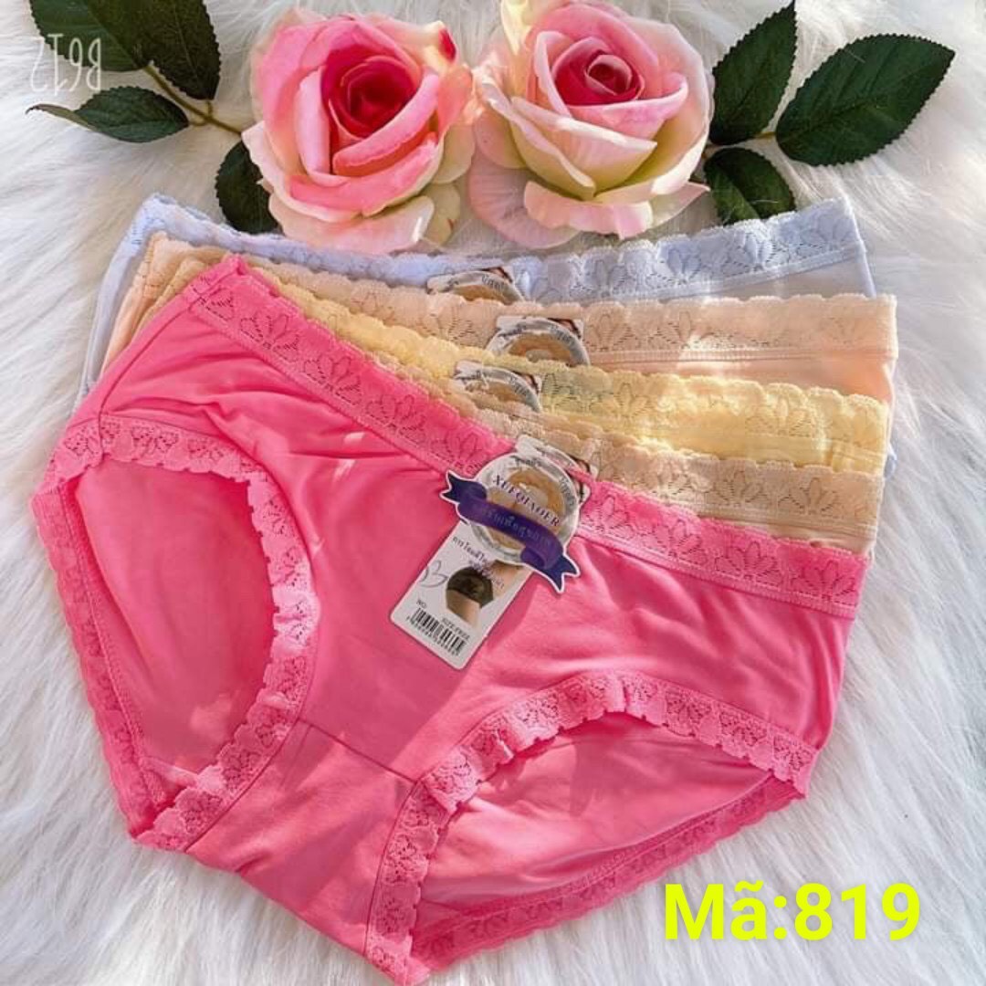 Combo 5 QUẦN] Quần lót nữ cotton Thái Lan cao cấp, quần mềm mịn, thấm hút mồ hồ, co giản 4 chiều siêu đẹp