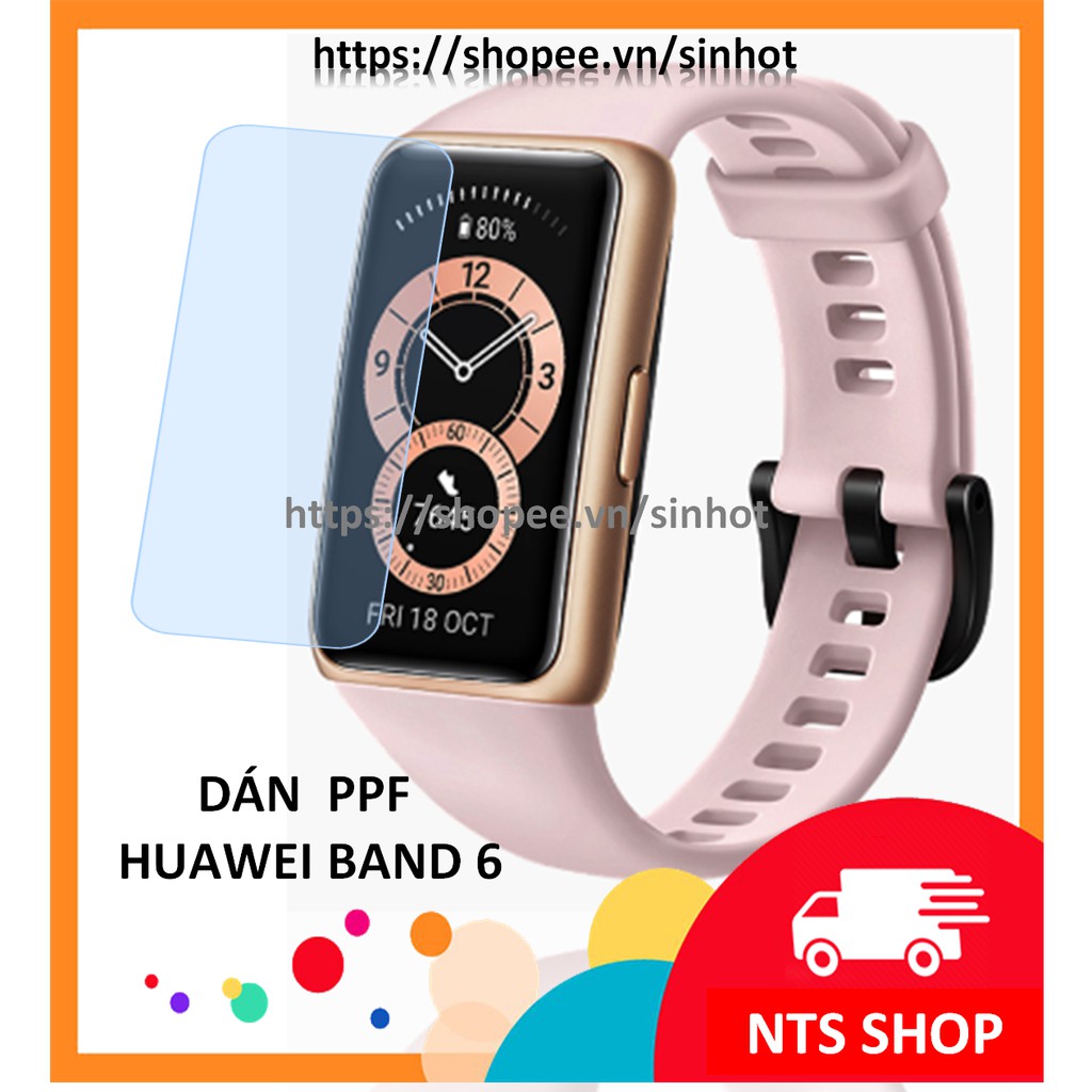 Bộ 2 tấm dán ppf chống xước màn hình smartwatch Huawei band 6/ Honor band 6