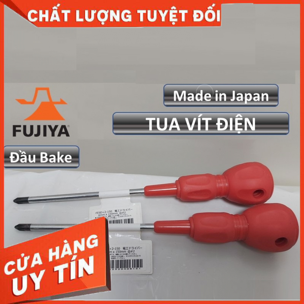 Tua vít, tuốc nơ vít cách điện fesd+2-150 - nhật bản