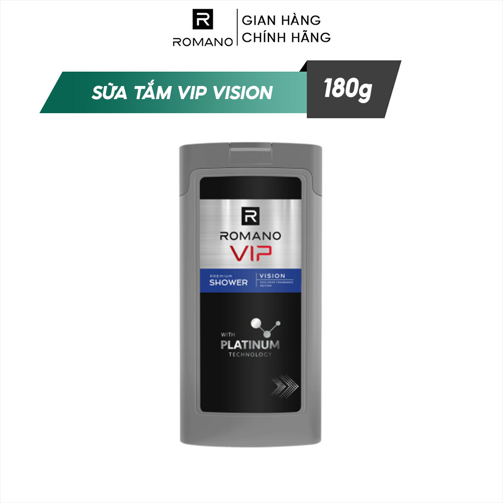 Sữa tắm cao cấp Romano VIP Vision sang trọng cuốn hút 180g