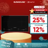 Bếp Đôi Điện Từ SUNHOUSE SHB81032-EC mặt kính cao cấp, chịu lực, chịu nhiệt tốt - Làm nóng nhanh Tiết kiệm điện - Bảo hành 36 tháng - Hàng Chính Hãng