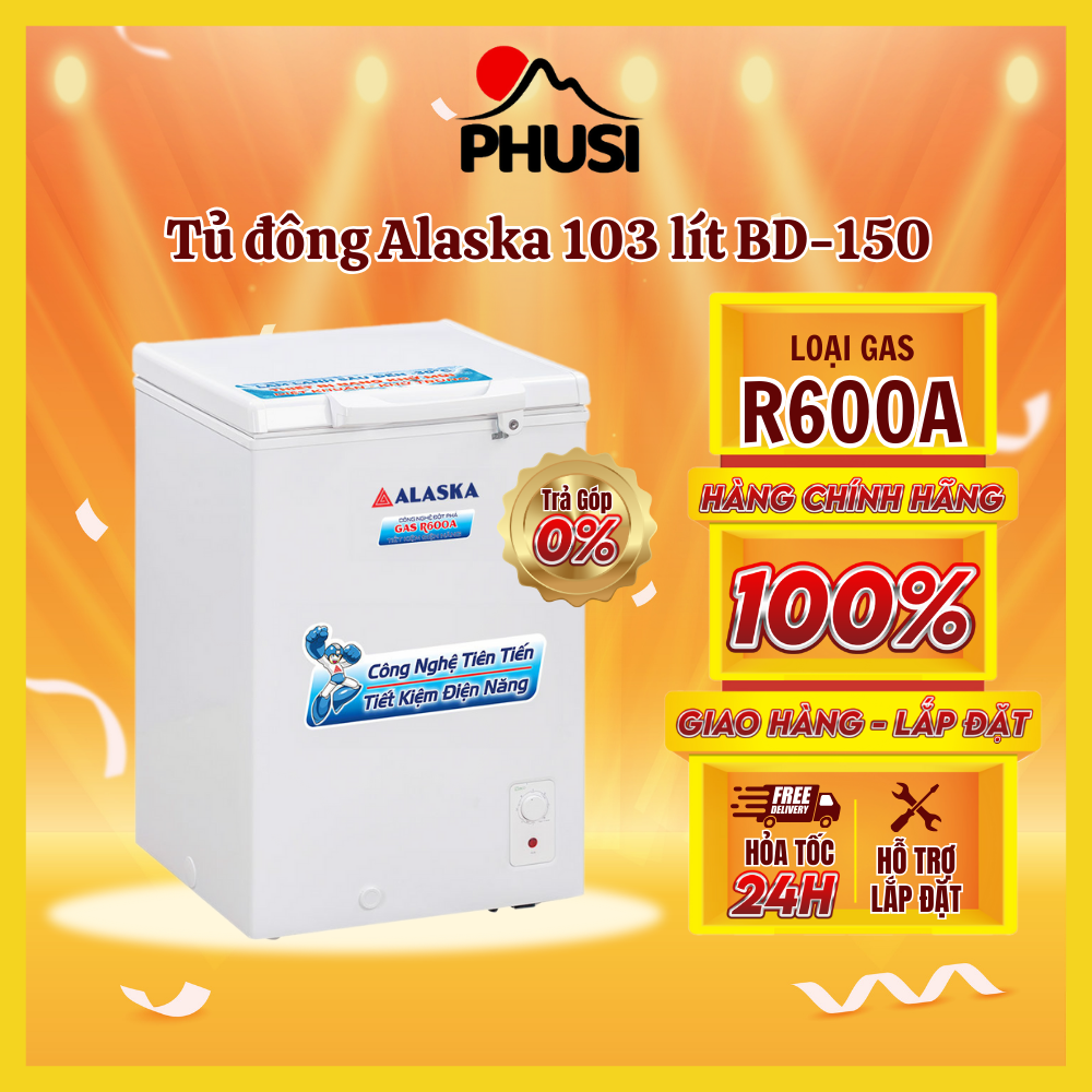 Tủ đông alaska 150 lít bd-150