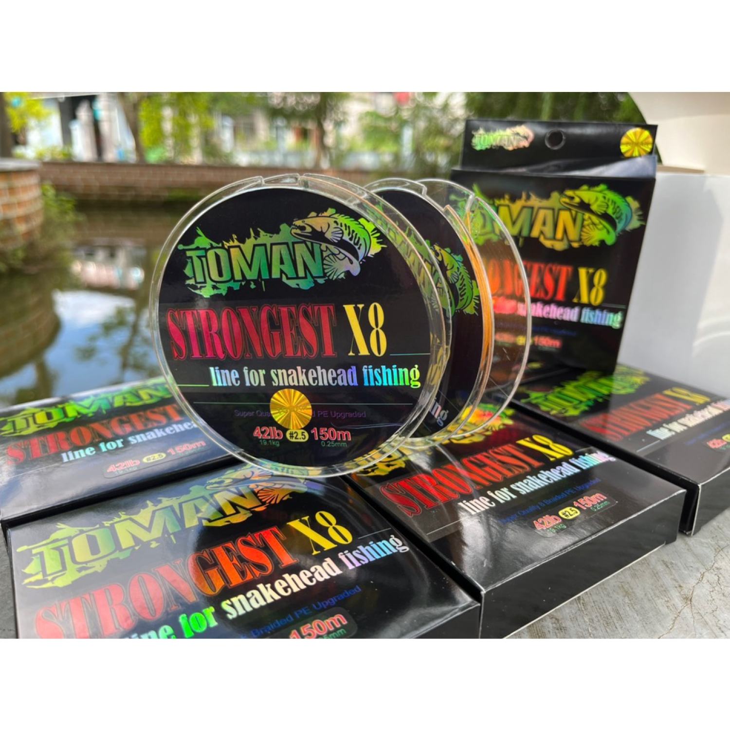 ⭐ Dây câu cá siêu bền PE Toman strongest X8 150m thái Lan chuyên câu lure - Cước Câu Cá Chuyên Dụng