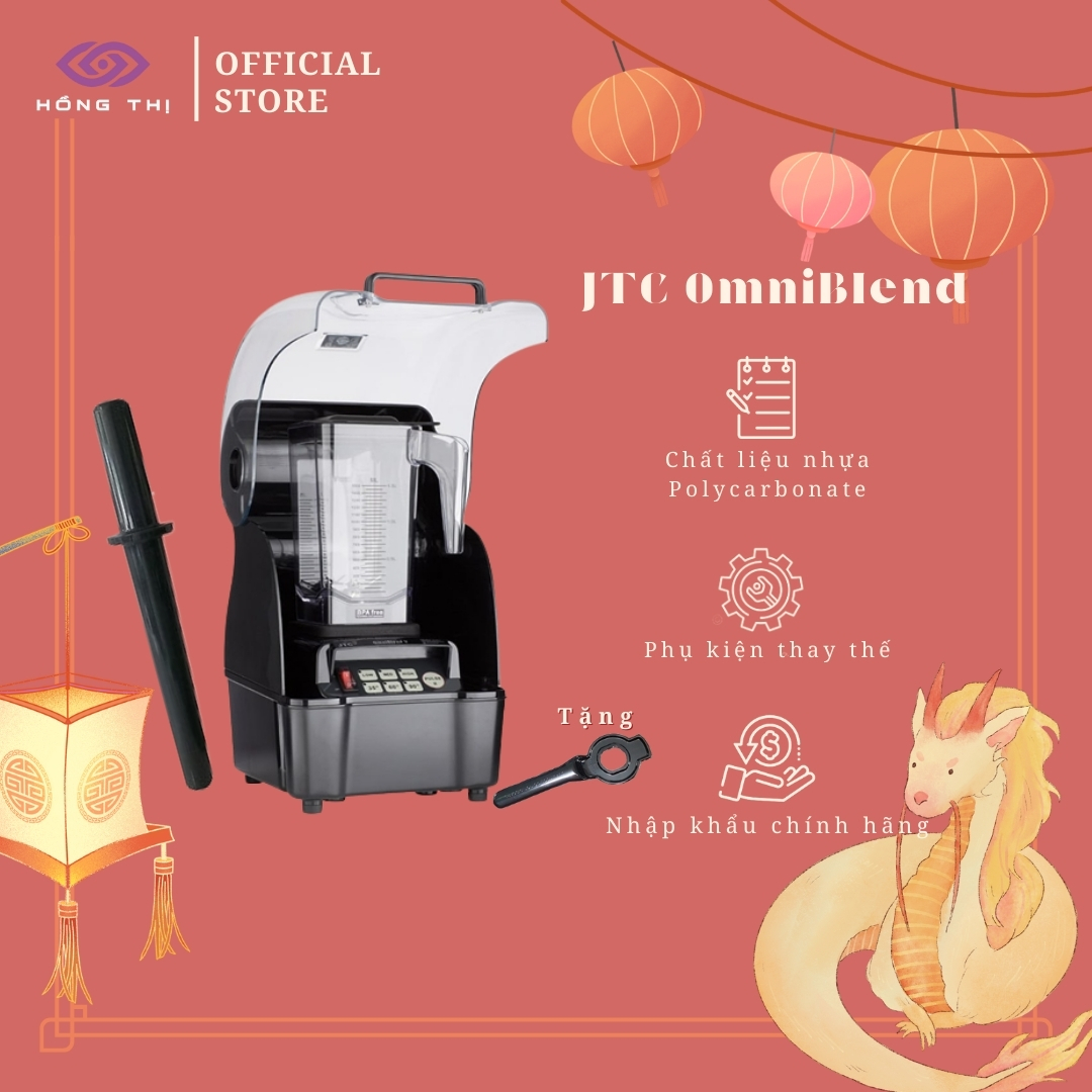 [TẶNG QUÀ] COMBO HỘP CHỐNG ỒN và QUE KHUẤY MÁY XAY SINH TỐ CÔNG NGHIỆP JTC OMNIBLEND+ TẶNG TAY THÁO LƯỠI DAO
