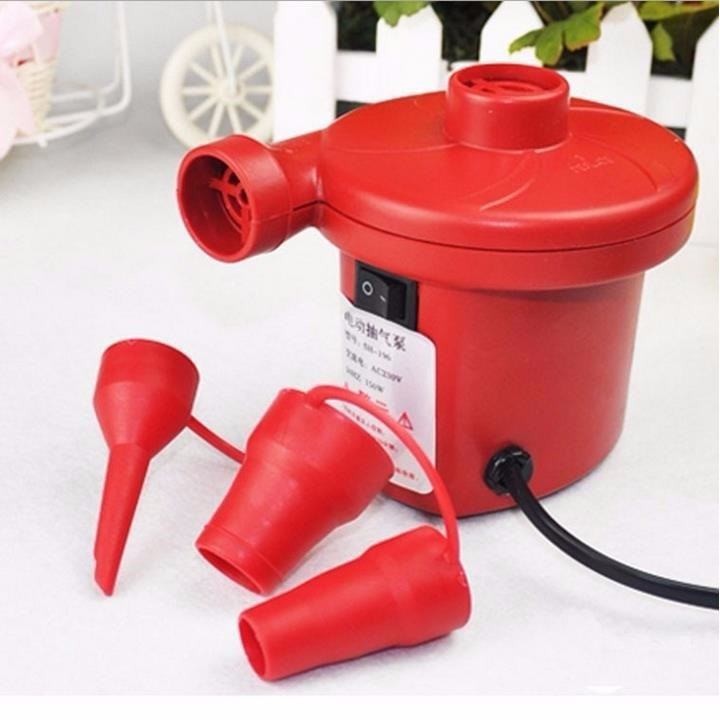 Bơm điện hút chân không 2 chiều mini (Đỏ) + Tặng 1 thước dây đo 3 vòng cao cấp - Bơm điện 2 chiều thổi hơi hút chân không Wenbo (Đỏ) / Máy Bơm Hút Điện Đa Năng SH Wenbo-196 - Bơm Phao Bơi, Nhà Hơi, Nệm Hơi, Bể Bơi Phao