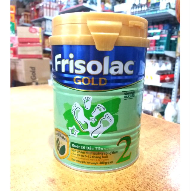 Sữa bột Frosolac Gold 2 lon 400g cho trẻ từ 6 -12 tháng tuổi.