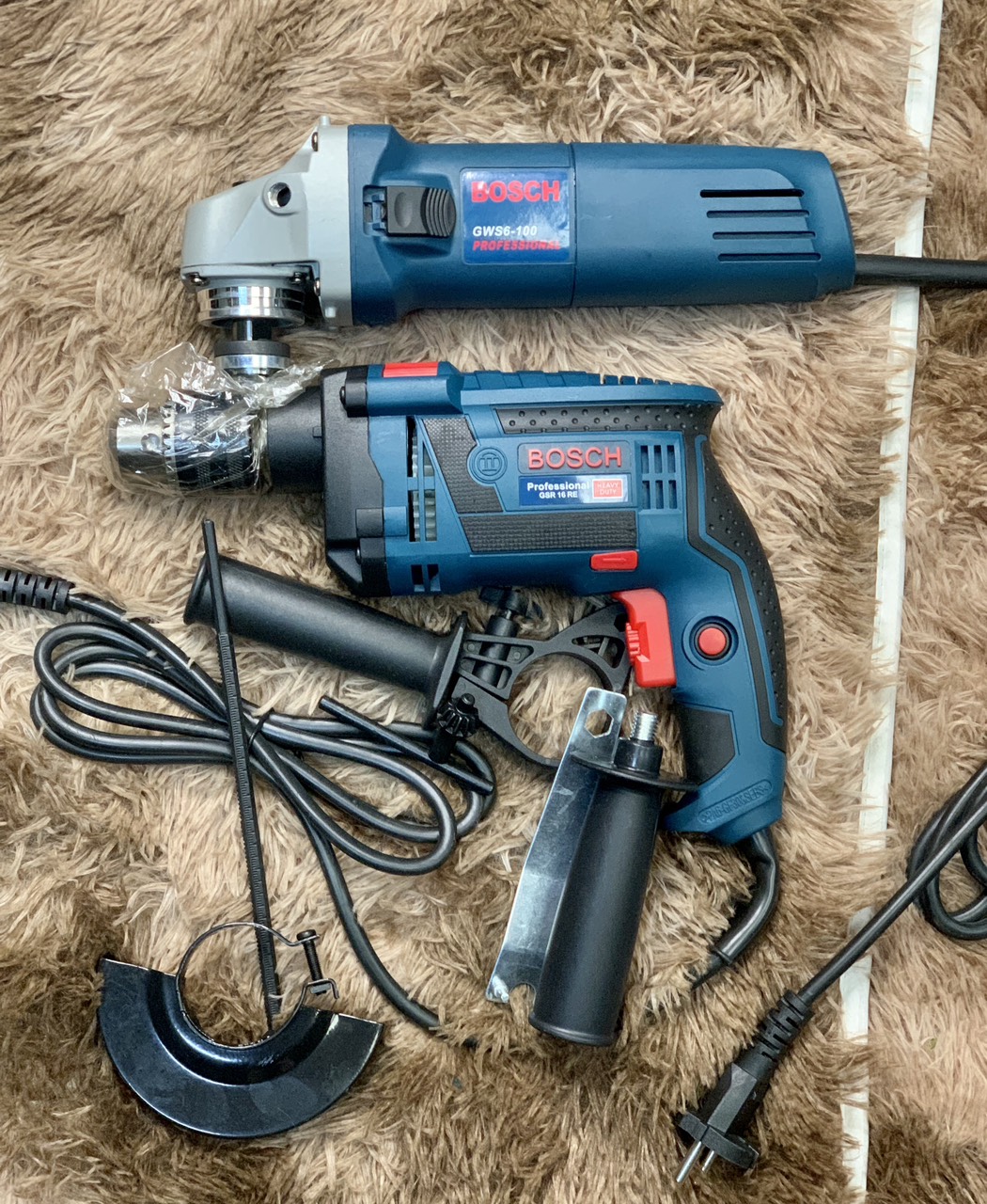  combo máy khoan + máy mài bosch 
