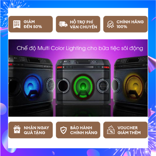 Loa bluetooth karaoke lg ol45 220w - hàng chính hãng mới 100%