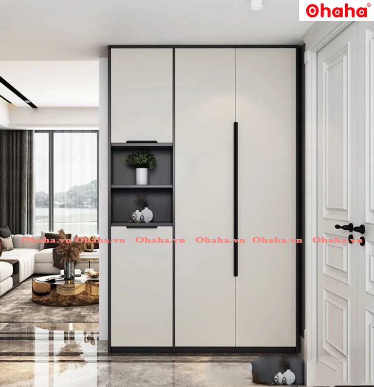 Tủ đựng giày gỗ hmr hiện đại comfy ohaha 001