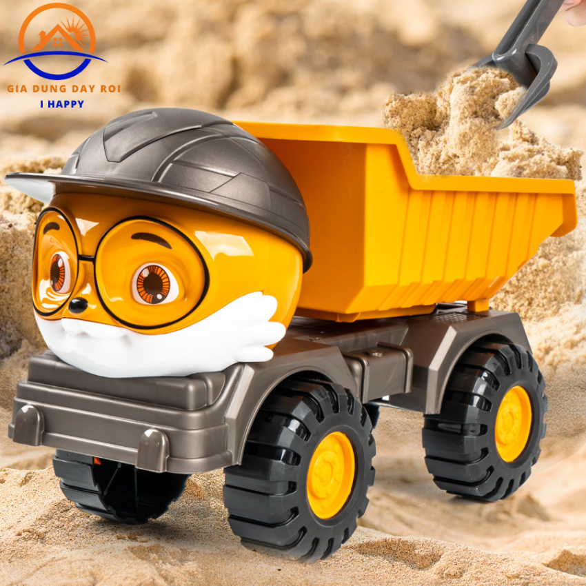 Xe ben chở cát, ô tô máy múc đất, cần cẩu công trình