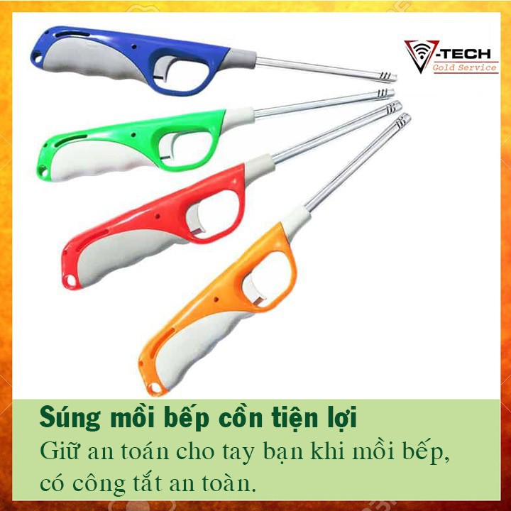 Dụng cụ mồi lửa bếp cồn bếp ga tiện dụng, dụng cụ mồi lửa bếp ga, bật lửa bếp cồn cán dài an toàn không lo bị phỏng lửa