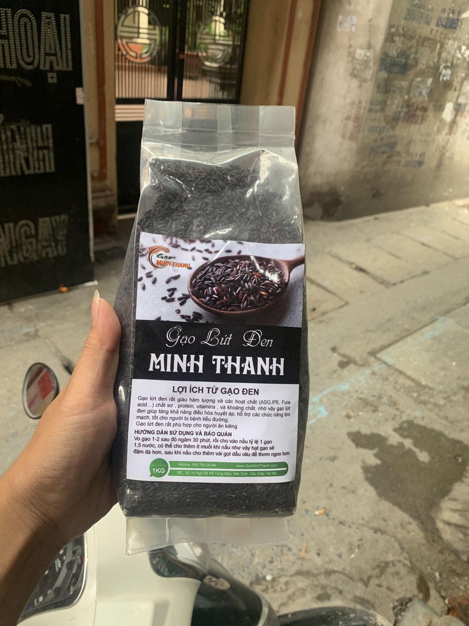 Gạo Lứt Đen Dẻo Thơm Ngọt Bùi (Túi 1kg)