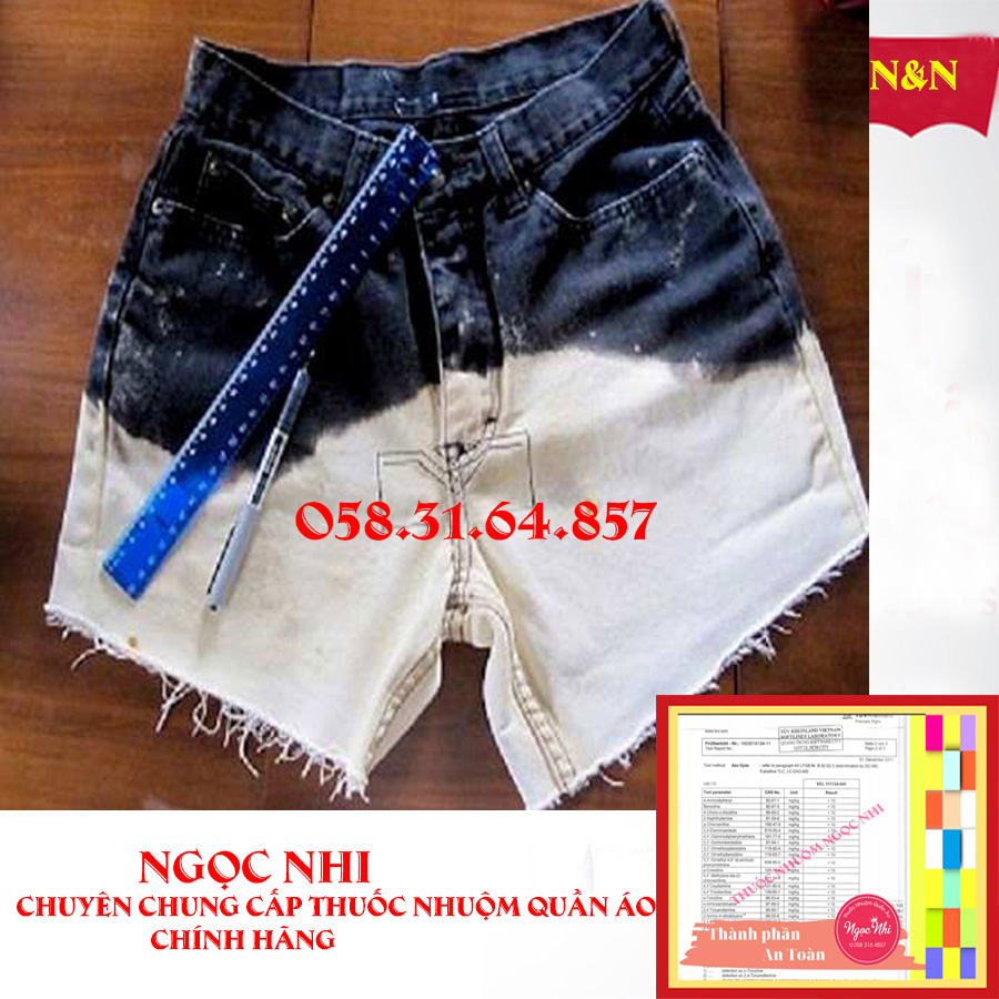 Màu nhuộm quần bò đen
