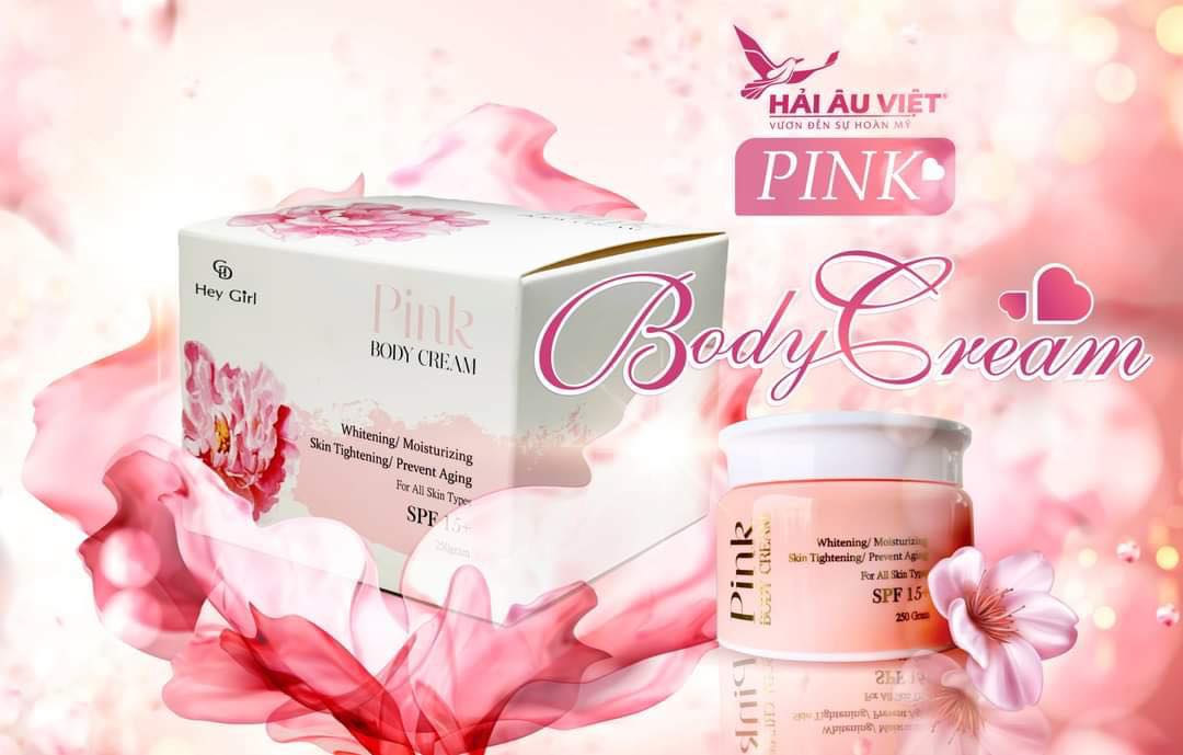 Kem dưỡng trắng da chống nắng body pink hải âu việt mẫu mới